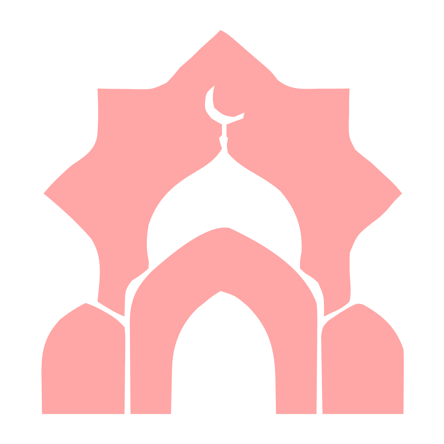Mosque Dome Arch Logo #ffa6a6