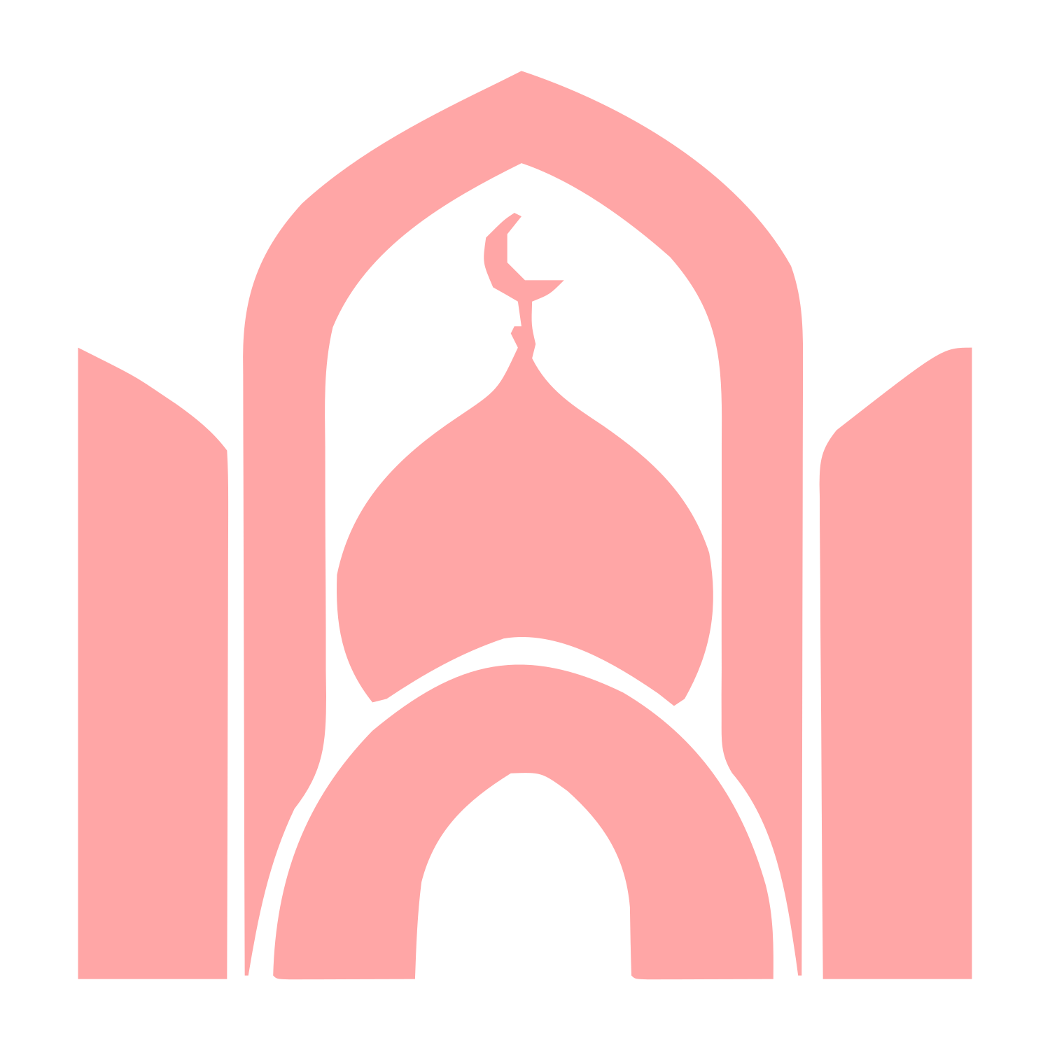 Mosque Arch Dome Logo #ffa6a6