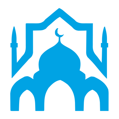Mosque Silhouette Arch Logo #00a3e4