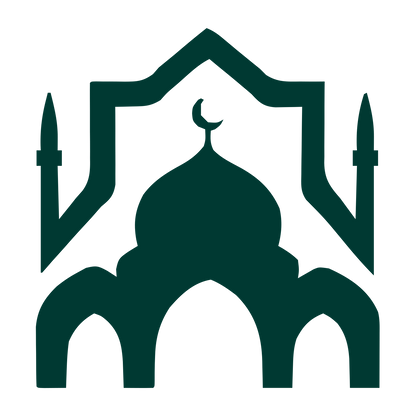 Mosque Silhouette Arch Logo #003932