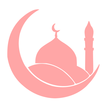 Crescent Mosque Dome Logo #ffa6a6