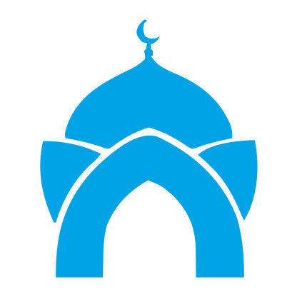 Mosque Dome Arch Logo #00a3e4