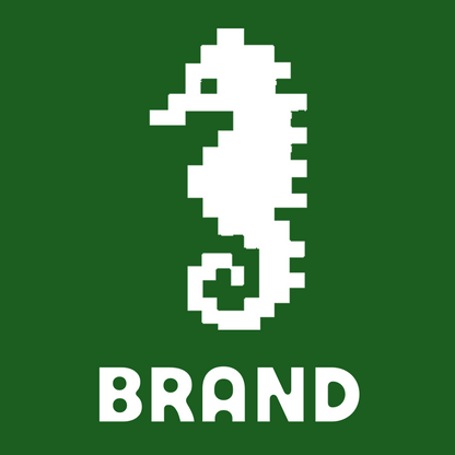 Pixel Seahorse Logo preview
