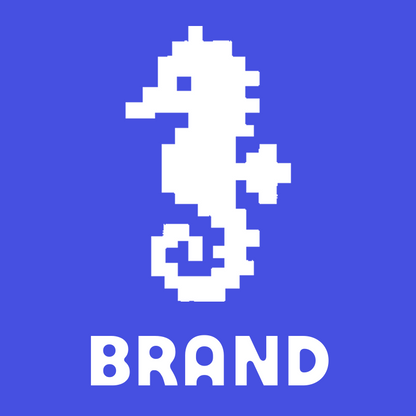 Pixel Seahorse Logo preview