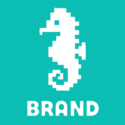Pixel Seahorse Logo preview