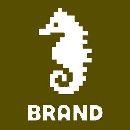Pixel Seahorse Logo preview