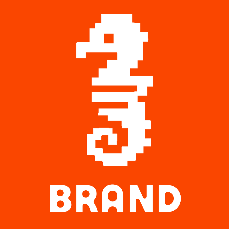 Pixel Seahorse Logo preview