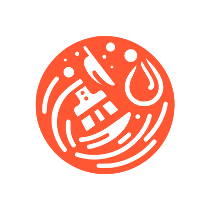 Spacecraft Circular Logo #FF5733