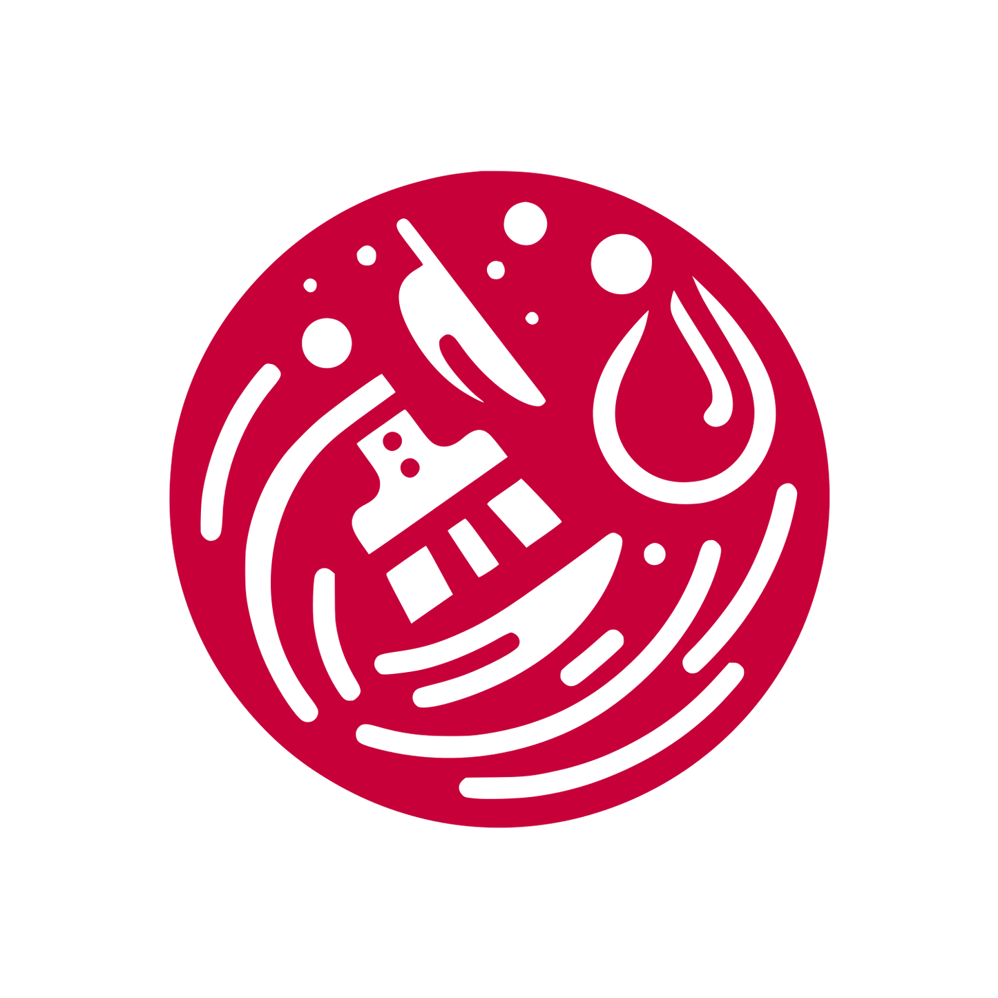 Spacecraft Circular Logo #C70039