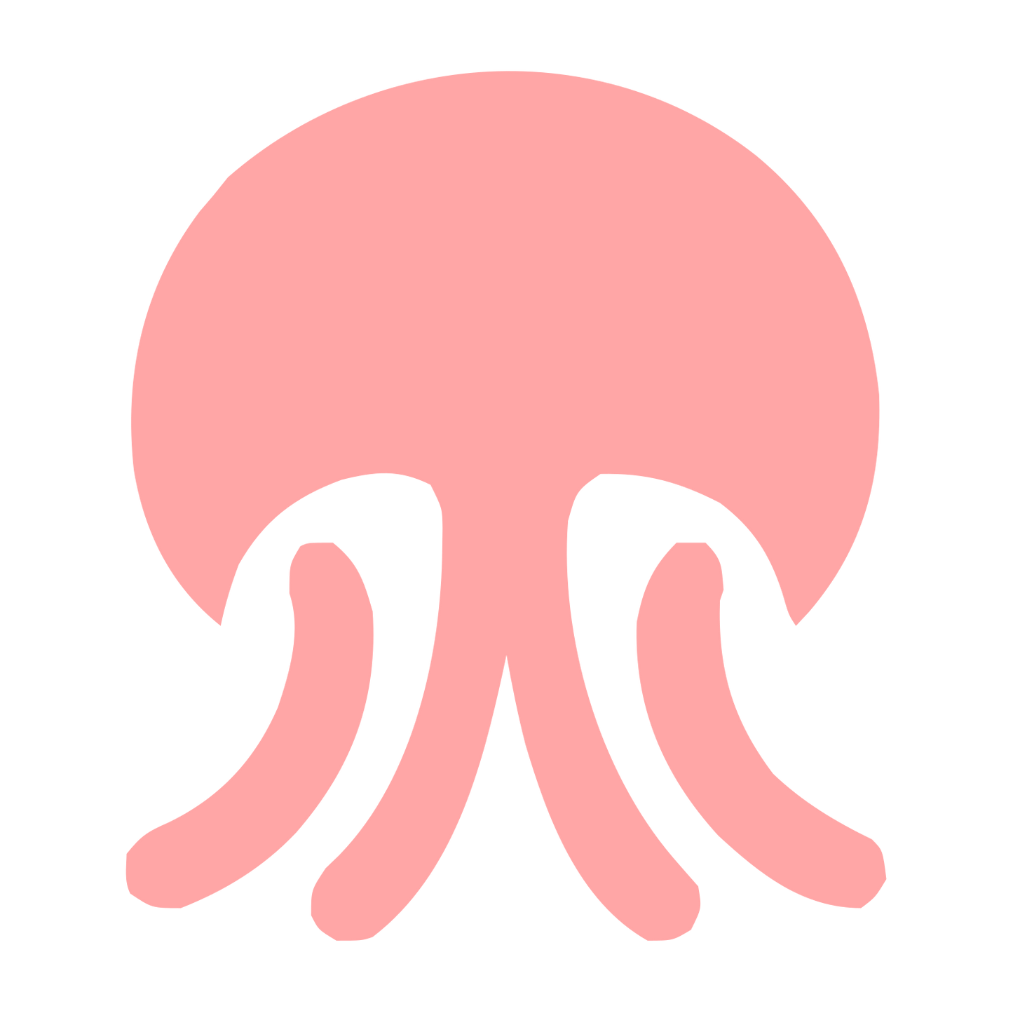 Bold Jellyfish Logo #ffa6a6