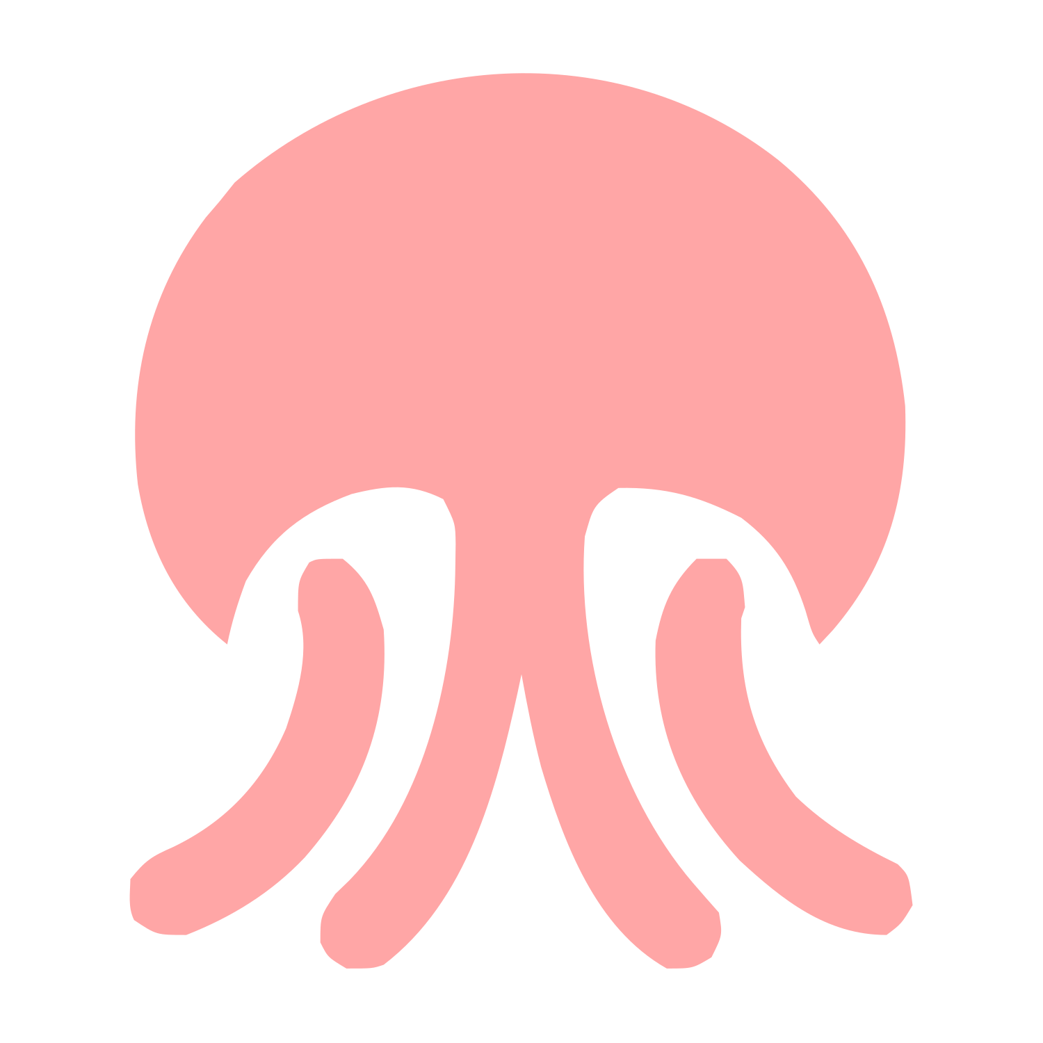 Bold Jellyfish Logo #ffa6a6