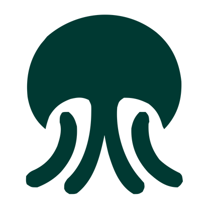 Bold Jellyfish Logo #003932