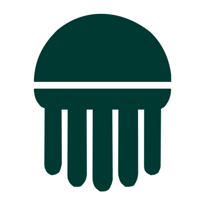 Solid Jellyfish Logo #003932