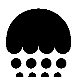Jellyfish Dot Pattern Logo