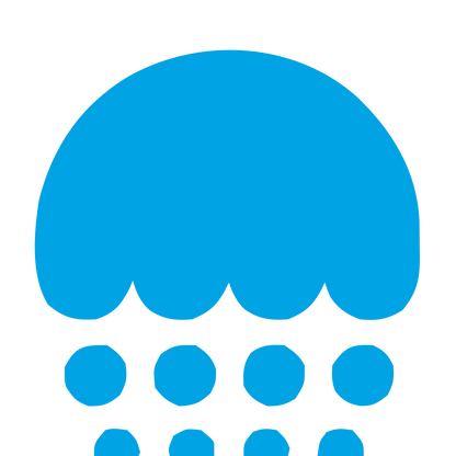 Jellyfish Dot Pattern Logo #00a3e4