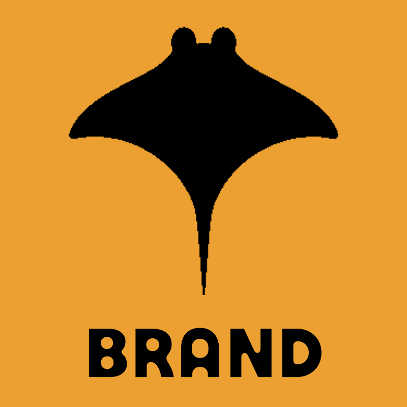 Manta Ray Silhouette Logo preview