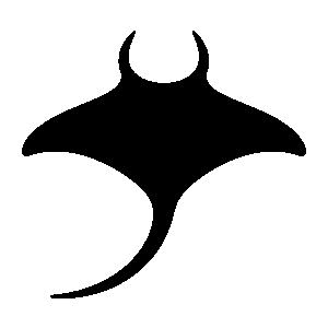 Manta Ray Pictogram Logo