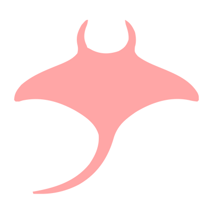 Manta Ray Pictogram Logo #ffa6a6