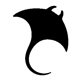 Manta Ray Pictogram Logo