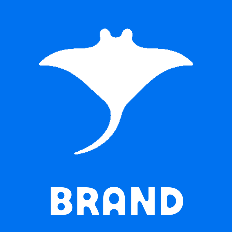 Manta Ray Silhouette Logo preview