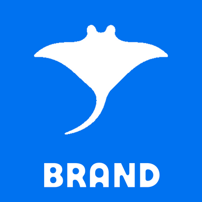 Manta Ray Silhouette Logo preview