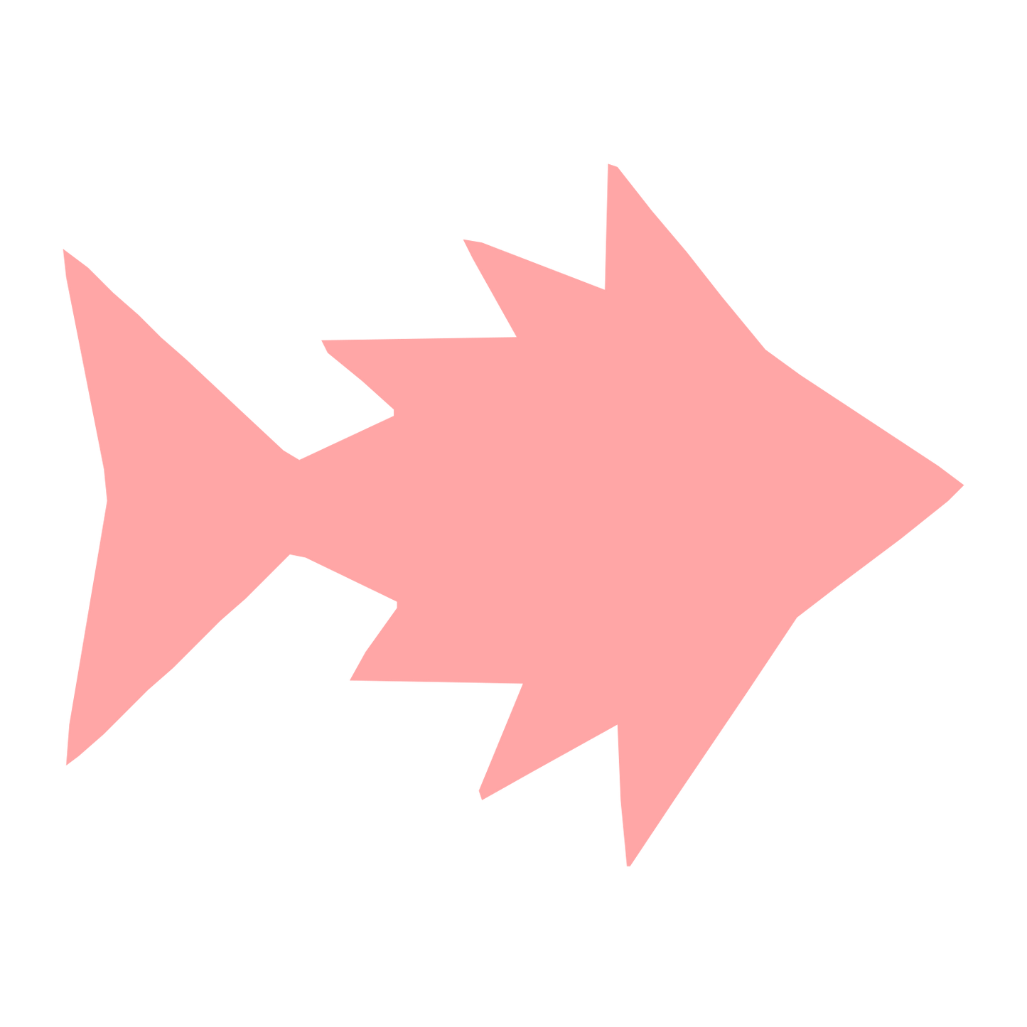 Pufferfish Spike Logo #ffa6a6