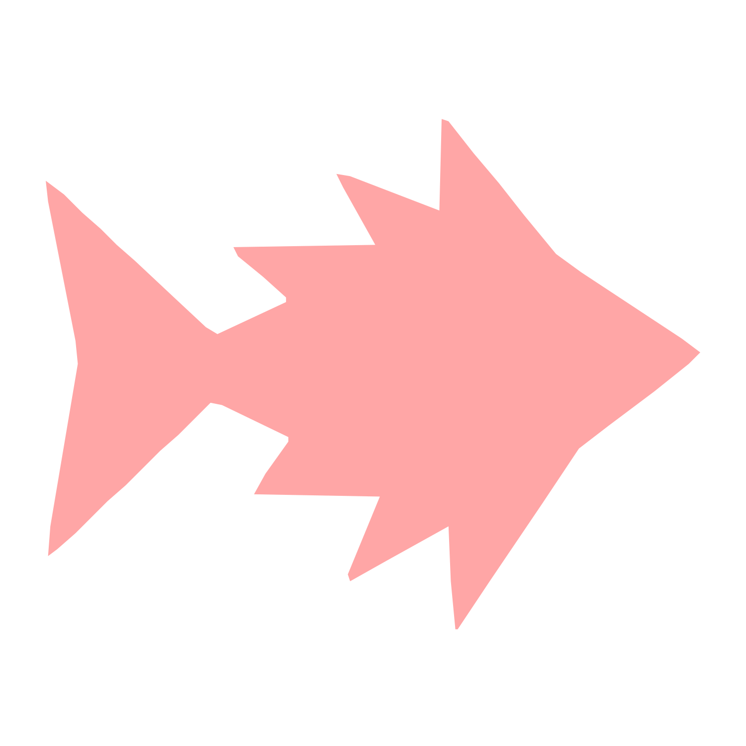 Pufferfish Spike Logo #ffa6a6