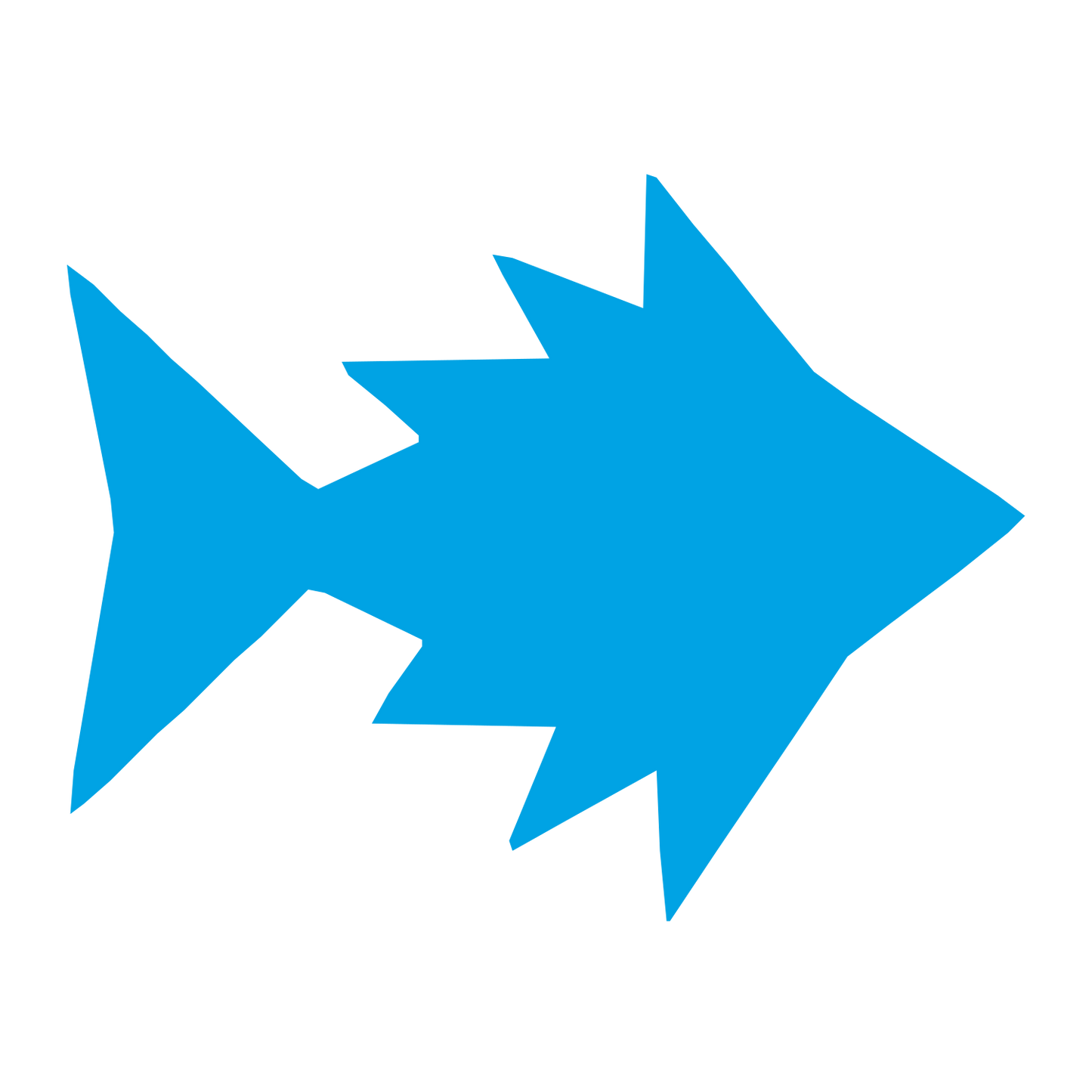 Pufferfish Spike Logo #00a3e4