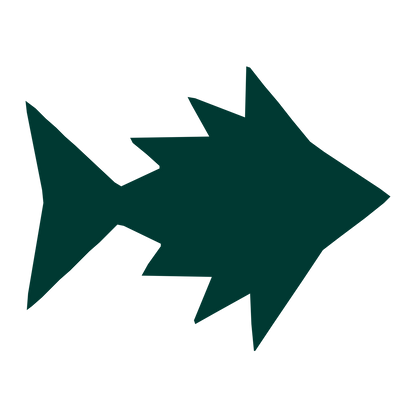 Pufferfish Spike Logo #003932