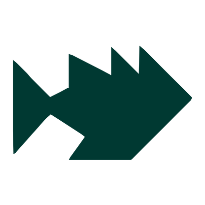 Pufferfish Arrow Logo #003932