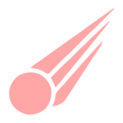 Comet Streak Bold Logo #ffa6a6
