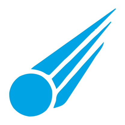 Comet Streak Bold Logo #00a3e4