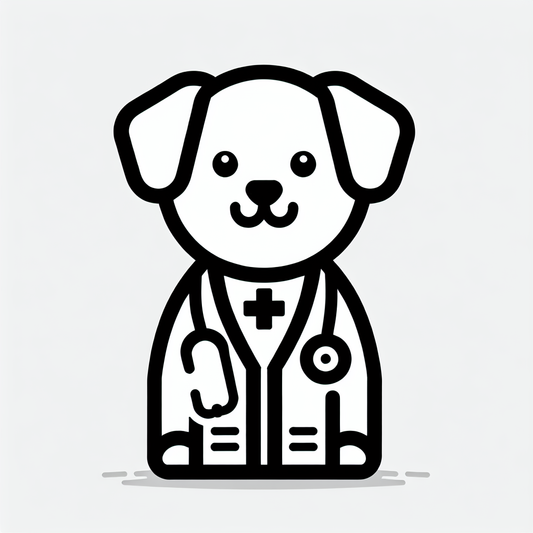 Cartoon Dog Vet Logo