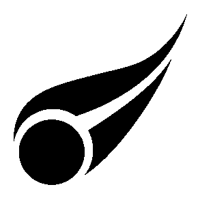Comet Fireball Trail Logo