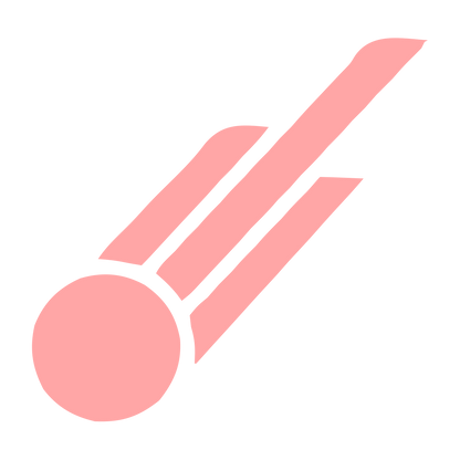 Comet Streak Logo #ffa6a6
