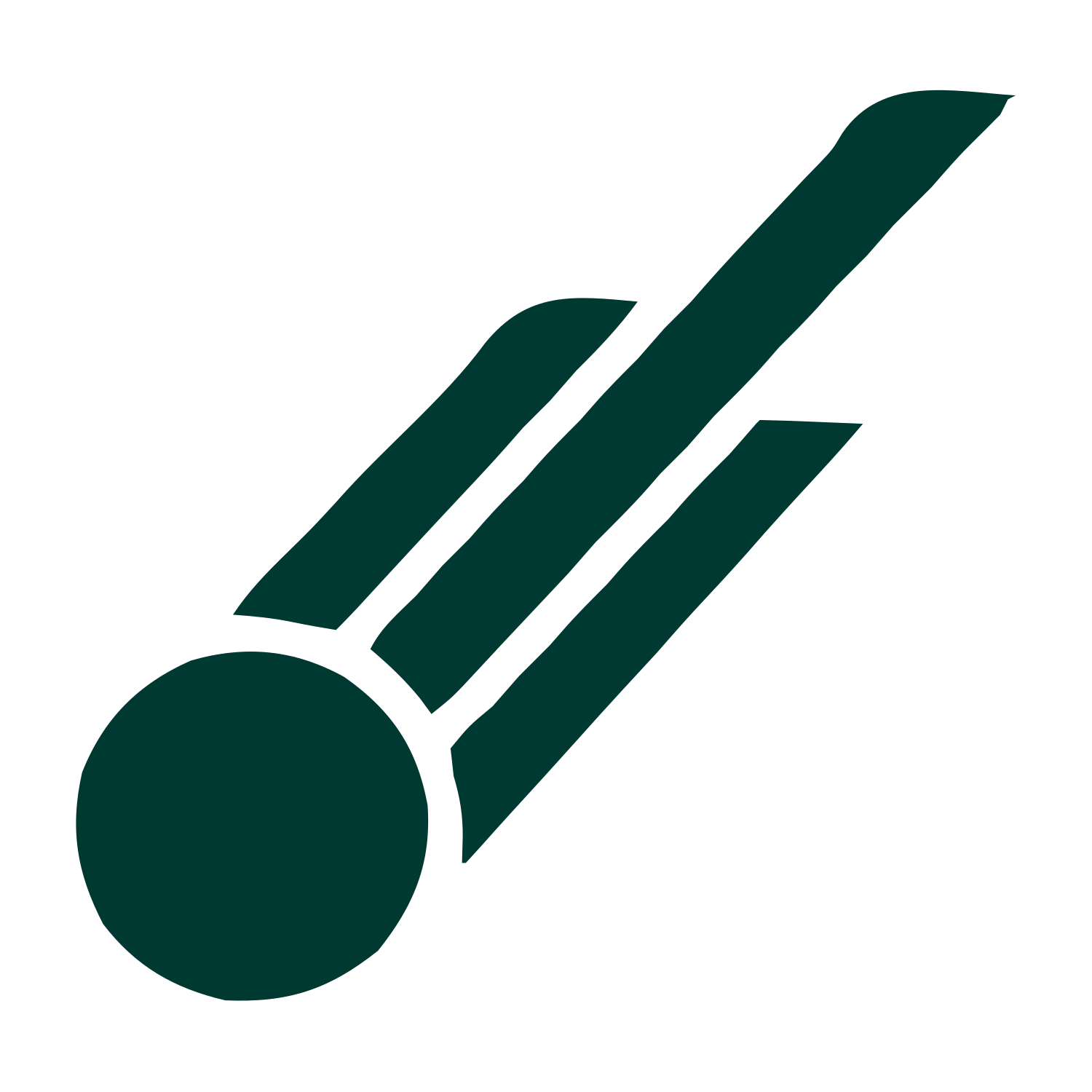 Comet Streak Logo #003932