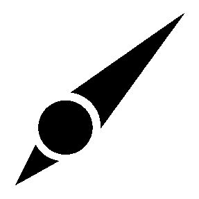 Compass Needle Comet Logo