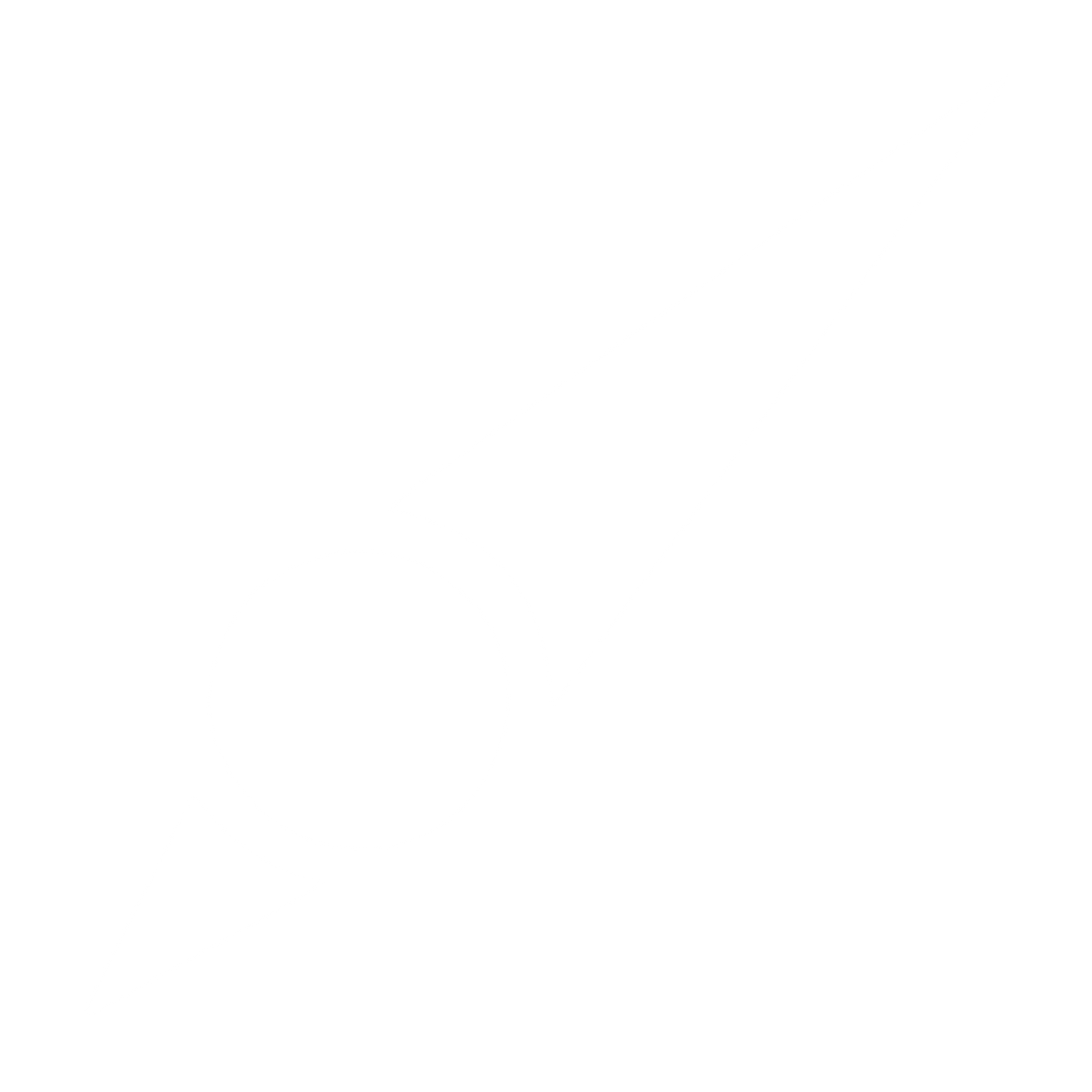 Compass Needle Comet Logo #ffffff