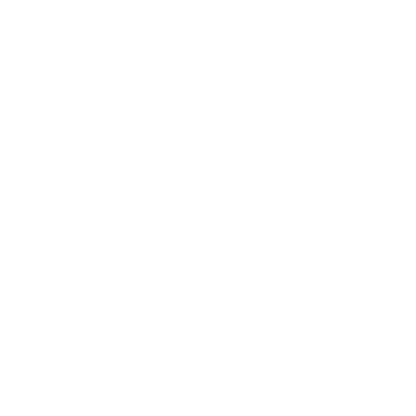 Compass Needle Comet Logo #ffffff
