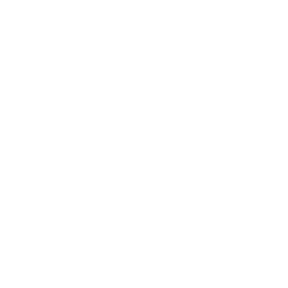 Bold Geometric Comet Logo #ffffff