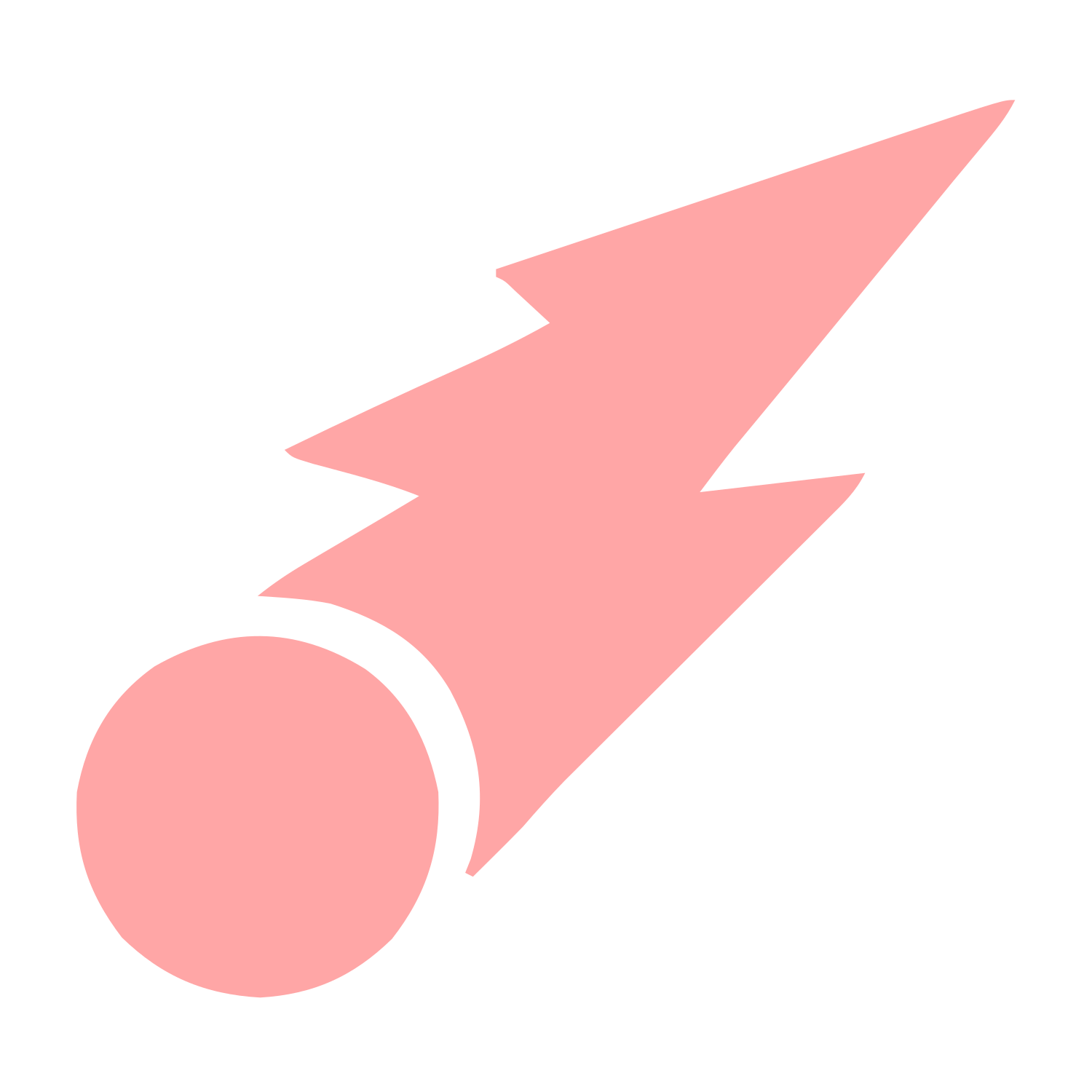 Comet Bolt Strike Logo #ffa6a6