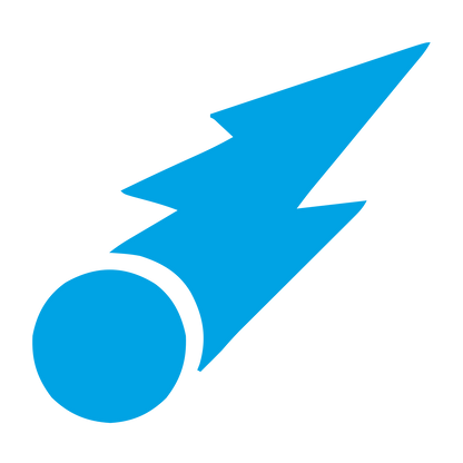 Comet Bolt Strike Logo #00a3e4