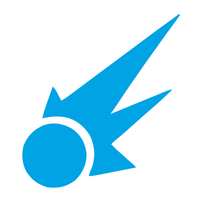 Comet Streak Bold Logo #00a3e4