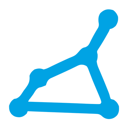Monoline Constellation Node Logo #00a3e4