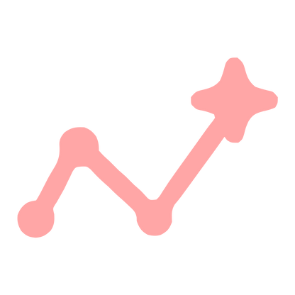 Star Chart Trend Logo #ffa6a6