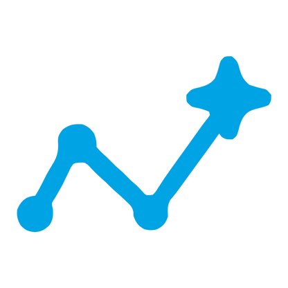 Star Chart Trend Logo #00a3e4