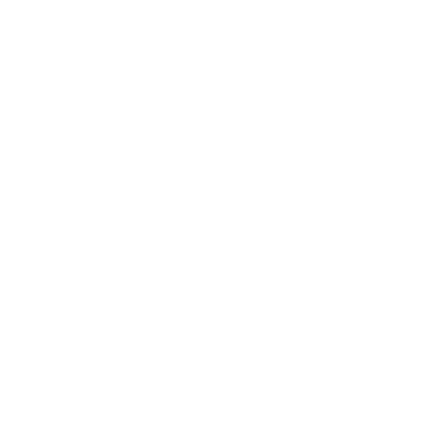 Monoline Constellation Logo #ffffff
