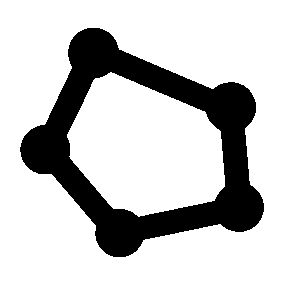 Pentagon Node Connection Logo