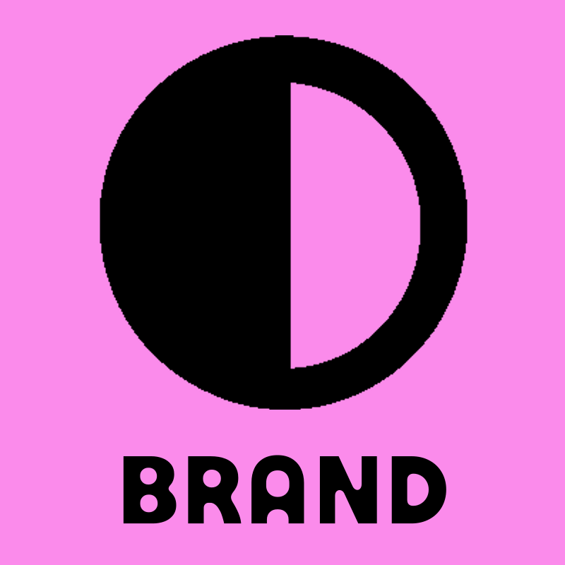 Half Moon Negative Space Logo preview