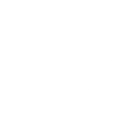Half Moon Negative Space Logo #ffffff
